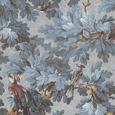 Scalamandre Wallcoverings BENJAMIN - MURAL MISTY BLUE