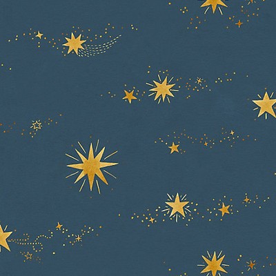 Scalamandre Wallcoverings GILLIS - MURAL MIDNIGHT BLUE