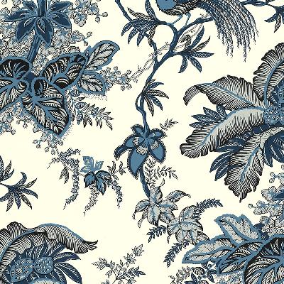 Schumacher Wallpaper COCONUT GROVE LAPIS