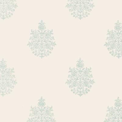 Schumacher Wallpaper ASARA FLOWER WATER BLUE