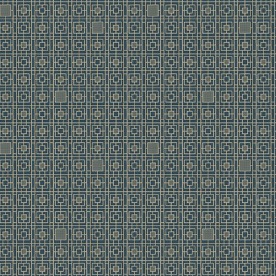 York Wallcovering Deco Screen Wallpaper Blues