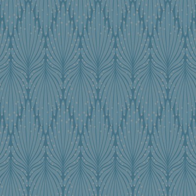 York Wallcovering Cafe Society Wallpaper Blue