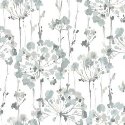 York Wallcovering Flourish Wallpaper Blue/Gray