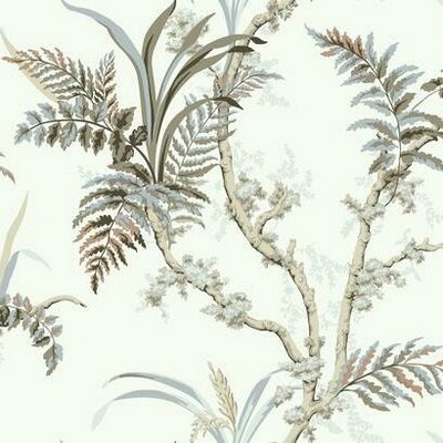 York Wallcovering Enchanted Fern Wallpaper Beige/Gray