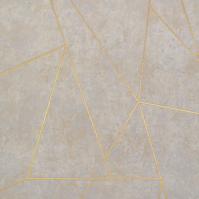 York Wallcovering Nazca Wallpaper Neutral/Gold