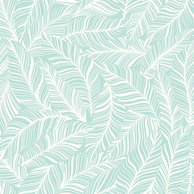 York Wallcovering Rainforest Canopy Wallpaper Aqua