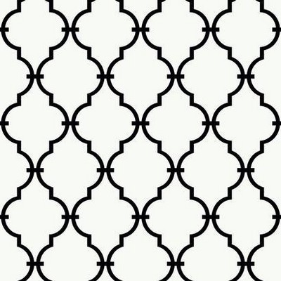 York Wallcovering Modern Trellis Wallpaper Blacks