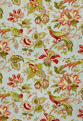 Schumacher Fabric SANDRINGHAM ROBINS EGG