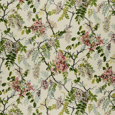 Schumacher Fabric WISTERIA VINE IVORY