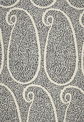 Schumacher Fabric AMBALA PAISLEY ASH