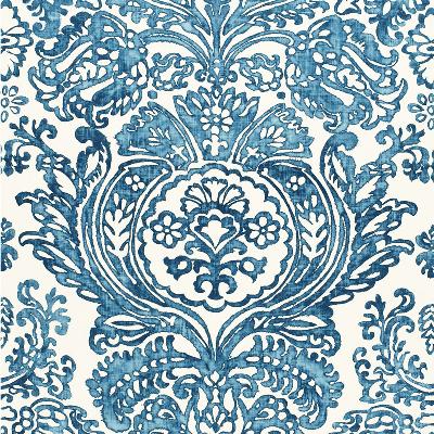 Schumacher Fabric TREMEZZO DAMASK CASPIAN