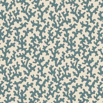 Schumacher Fabric FOLLY PEACOCK BLUE