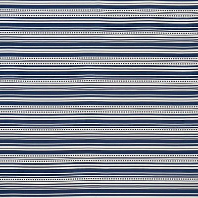 Schumacher Fabric STRIPEDOT II NAVY