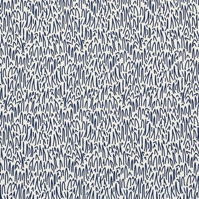 Schumacher Fabric GRASS II NAVY