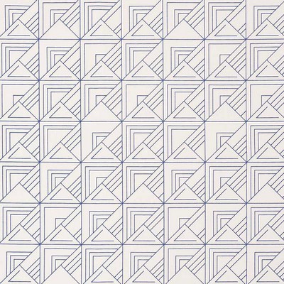 Schumacher Fabric ST. MARKS PRINT BLUE