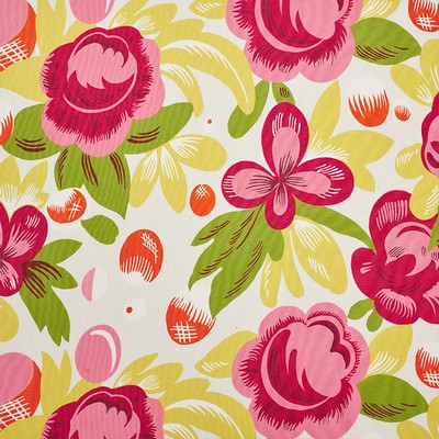 Schumacher Fabric JUIN POPPY & YELLOW