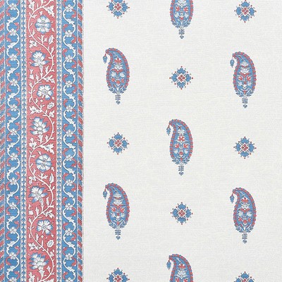 Schumacher Fabric OJAI PAISLEY RED