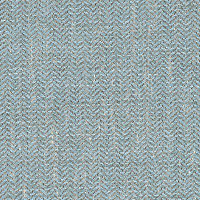 Schumacher Fabric BRYTON LINEN HERRINGBONE BLUESTONE