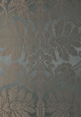 Schumacher Fabric LUCIANO SILK DAMASK AZURRO