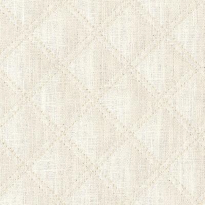 Schumacher Fabric THAYER QUILTED LINEN IVORY