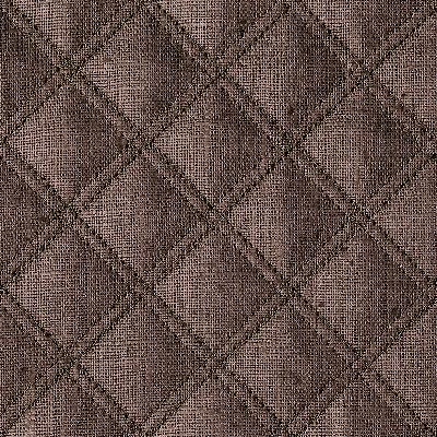 Schumacher Fabric THAYER QUILTED LINEN ESPRESSO