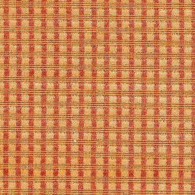 Schumacher Fabric TRIANON VELVET CHECK TERRACOTTA