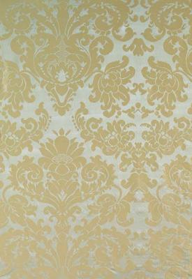 Schumacher Fabric HATFIELD SILK DAMASK MINERAL