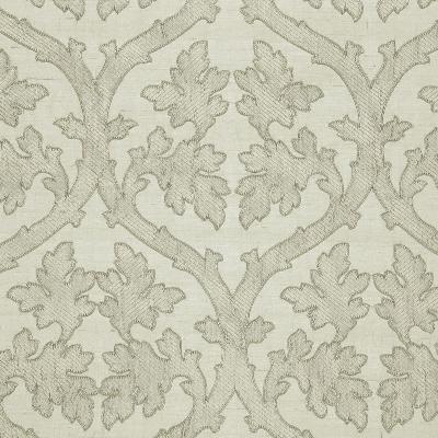 Schumacher Fabric RAVENNA EMBROIDERY SILVER