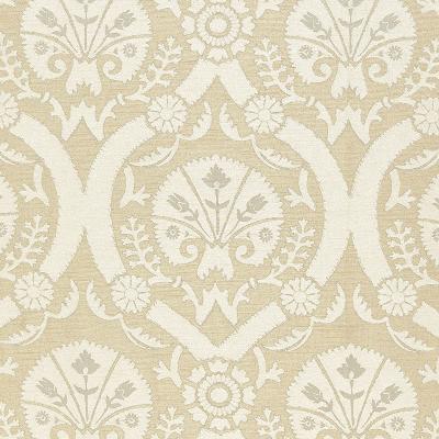 Schumacher Fabric TAZA DAMASK CHAMPAGNE