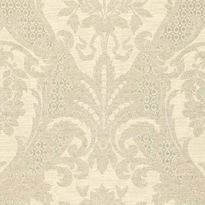 Schumacher Fabric TOSCANA LINEN DAMASK GREIGE