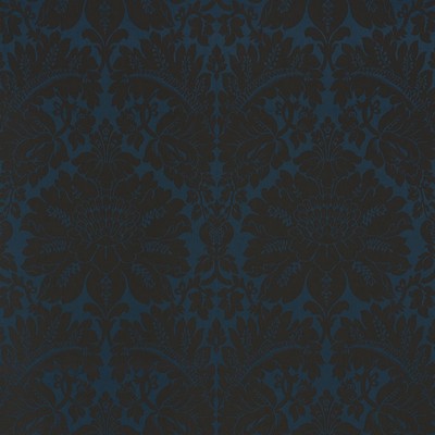 Schumacher Fabric MAGGIORE DAMASCO MIDNIGHT