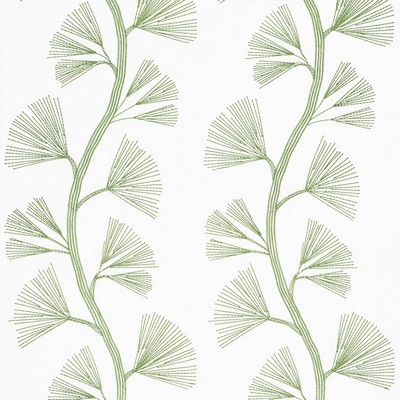 Schumacher Fabric GINKGO EMBROIDERY LEAF