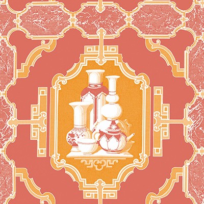 Kravet Wallcovering PORCELANAS POMELO