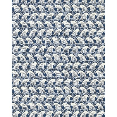 Kravet Wallcovering RIDE THE WAVE WP DENIM