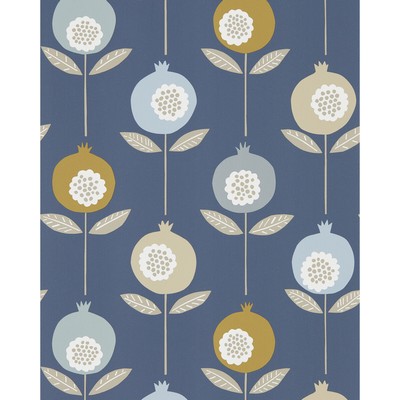 Kravet Wallcovering PEPINO WP SKY/CINNAMON/INK