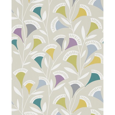 Kravet Wallcovering NOUKKU FOXGLOVE/GRAPHITE/FOREST