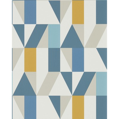 Kravet Wallcovering NUEVO WP INDIGO/SLATE/SATSUMA