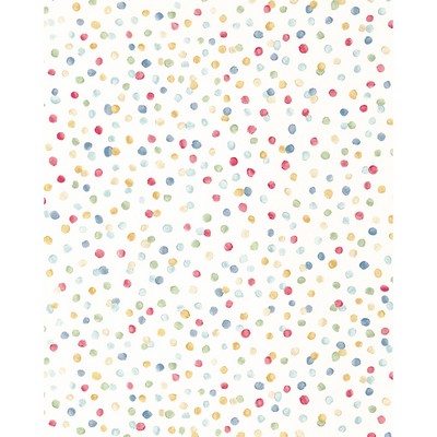 Kravet Wallcovering LOTS OF DOTS PISTACHIO/PIMENTO/DENIM