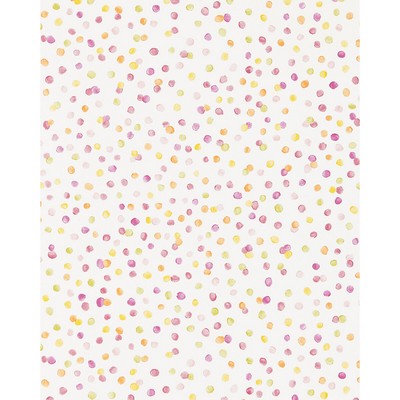 Kravet Wallcovering LOTS OF DOTS BLANCMANGE/RASPBERRY/CITRUS