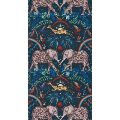 Clarke and Clarke Wallpaper ZAMBEZI NAVY 