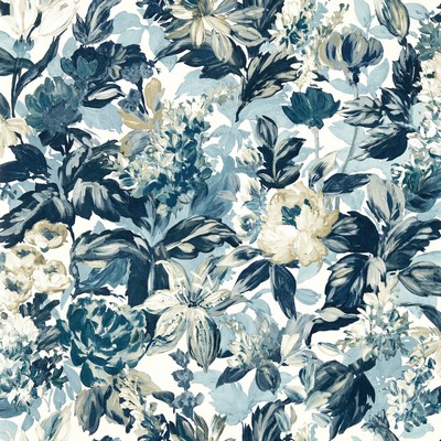 Clarke and Clarke Wallpaper LILUM DENIM IVORY WP