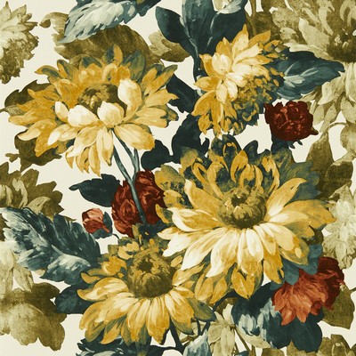 Clarke and Clarke Wallpaper SUNFOREST OLIVE RUSSET WP