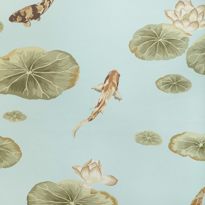 Kravet Wallcovering LOTUS POND WP FRESHWATER