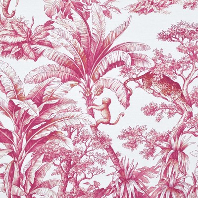 Magnolia Fabrics  Co - Jardin Animalier CERISE