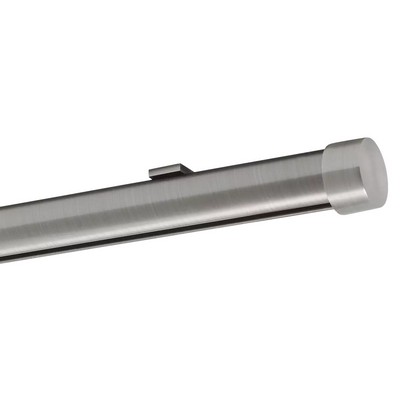 Aria Metal Single Rod Ceiling Clip Low Profile Brushed Nickel Brushed Nickel