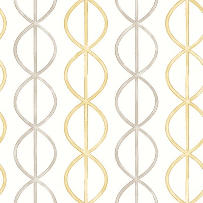 Brewster Wallcovering Banning Stripe Honey Geometric Wallpaper Honey