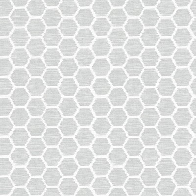 Brewster Wallcovering Aura Grey Honeycomb Wallpaper Grey