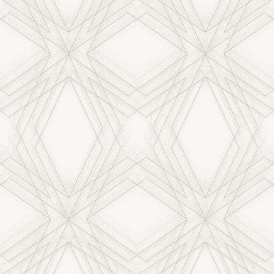 Brewster Wallcovering Relativity Off-White Geometric Wallpaper Off-White