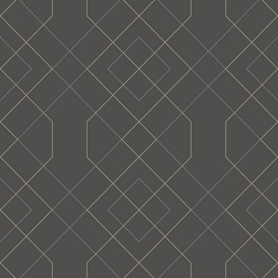 Brewster Wallcovering Ballard Grey Geometric Wallpaper Grey