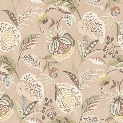 Brewster Wallcovering Bohemian Blush Jacobean Wallpaper Blush